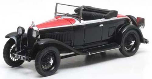Модель 1:43 Bugatti T40 Roadster - black/dark red