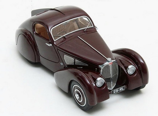 Модель 1:43 Bugatti T51 Dubos Coupe Ch.№51133 - maroon (L.E.408pcs)