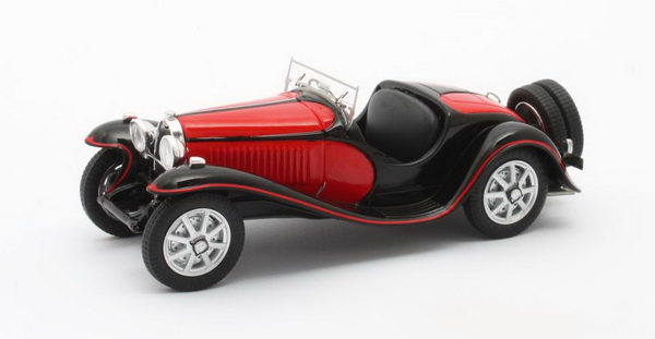 Модель 1:43 Bugatti T55 Roadster - black/red