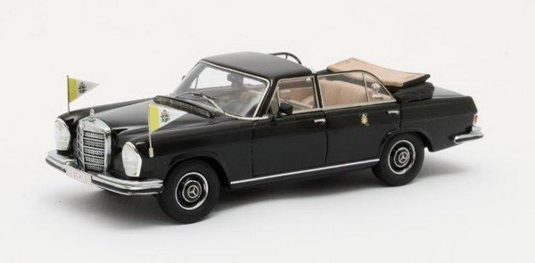 Модель 1:43 Mercedes-Benz 300 SEL (W109) Landaulette Vatican (открытый) - black (L.E.408pcs)