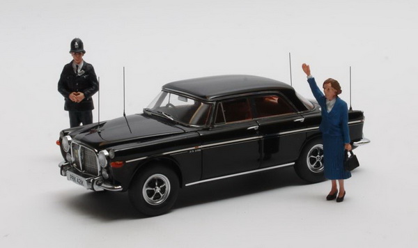 Модель 1:43 Rover 3.5 Litre P5b Saloon (с фигурками Маргарет Тэтчер и полицейского) - black