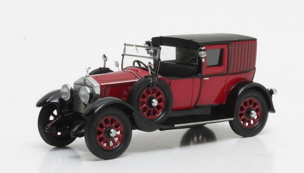 rolls-royce 20hp open drive brougham brewster #gaj15 1927 red/black MX51705-071 Модель 1:43