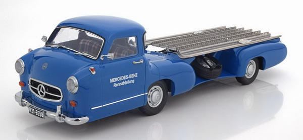 Модель 1:18 Mercedes-Benz «Blue Wonder» Racing Car Transporter - blue