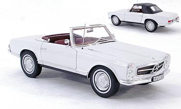 mercedes-benz 230 sl cabrio - white 183518 Модель 1:18
