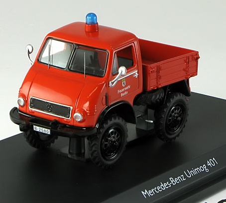 Модель 1:43 Mercedes-Benz Unimog 401 «Feuerwehr Berlin» - red