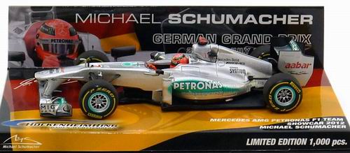 Модель 1:43 Mercedes-AMG Petronas F1 Team W03 №7 ShowCar German GP Edition, Hockenheimring (Michael Schumacher)