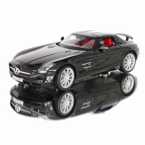 Модель 1:18 Mercedes-Benz SLS AMG - black met