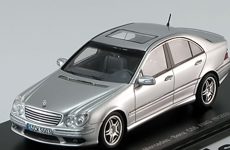 Модель 1:43 Mercedes-Benz C55 AMG (W203) - silver