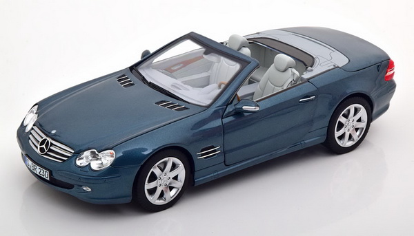 Mercedes-Benz SL 500 (R230) Cabrio - blue met B66040689 Модель 1:18