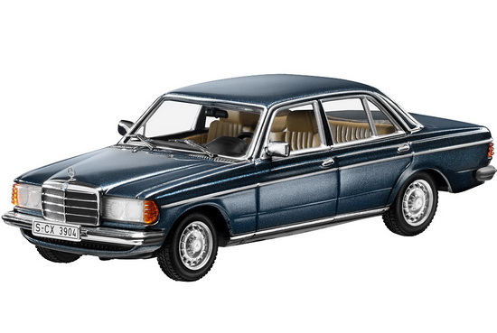 Модель 1:43 Mercedes-Benz 230 E (W123) Limousine - dark blue