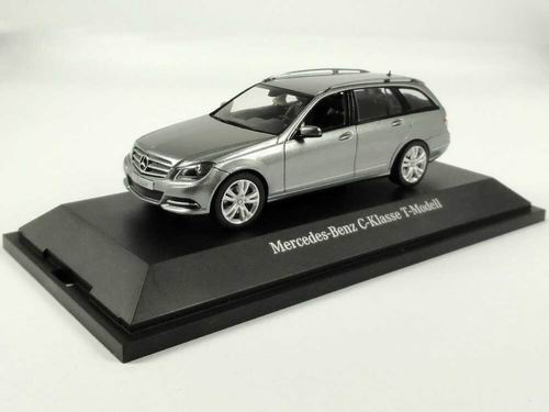 Модель 1:43 Mercedes-Benz C-class T-Modell (facelift) (S204 MOPF) - palladium silver