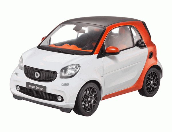 Модель 1:18 Smart ForTwo Coupe - orange/white