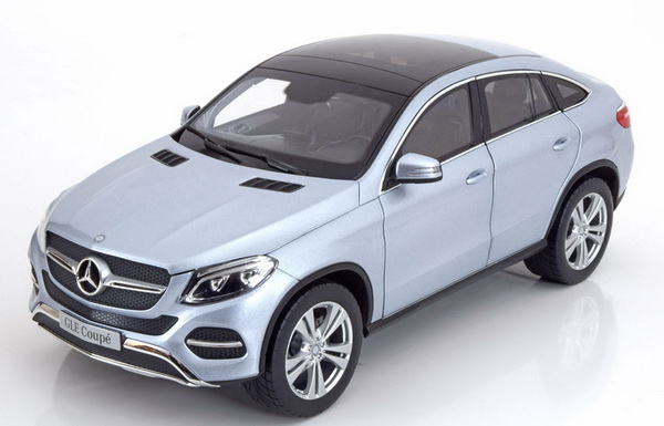 Модель 1:18 Mercedes-Benz GLE-class (C292) Coupe - silver