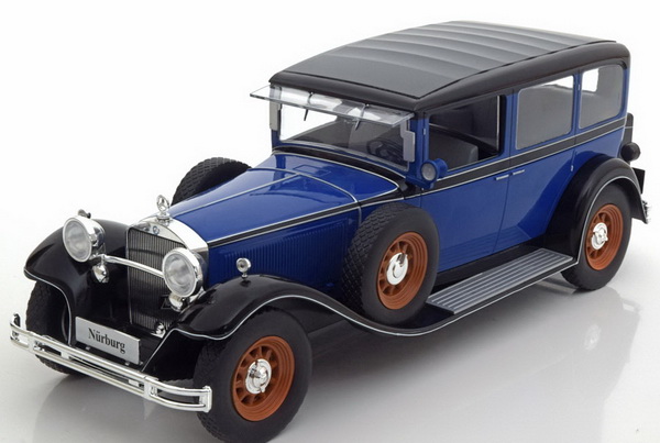 mercedes-benz typ nürburg 460/460 k - blue/black 1928 MCG18033 Модель 1:18