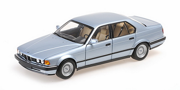 BMW 730I (E32) - 1986 - LIGHT BLUE METALLIC 100023008 Модель 1:18
