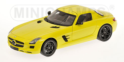 Mercedes-Benz SLS AMG - yellow 100039022 Модель 1:18