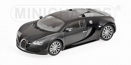 bugatti veyron - black/grey 100110820 Модель 1:18