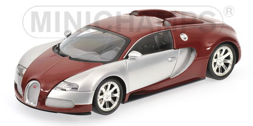 Модель 1:18 Bugatti Veyron Edition Centenaire - red/chrome