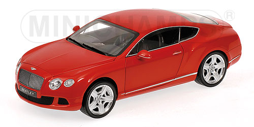 Модель 1:18 Bentley Continental GT - red