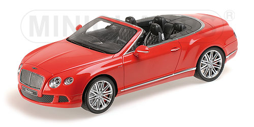Модель 1:18 Bentley Continental GT Speed Convertible - red
