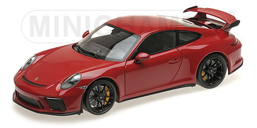 Модель 1:18 Porsche 911 GT3 - red/black wheels