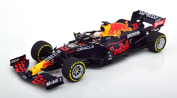 Модель 1:18 Red Bull RB16B Winner GP Mexico, World Champion 2021 Verstappen (L. E. 1080 pcs.)