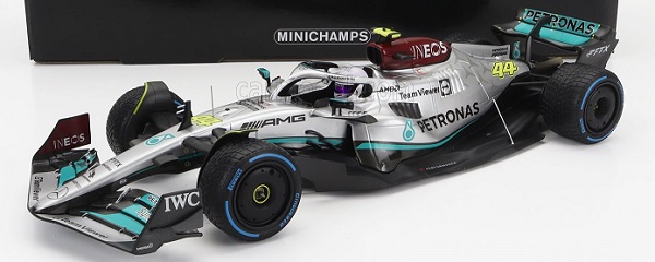 Модель 1:18 MERCEDES GP F1 W13e Team Mercedes-amg Petronas F1 №63 Monaco Gp With Rain Tires (2022) George Russel, Silver Green