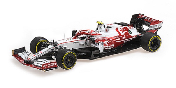 ALFA ROMEO F1 C41 Team Orlen Racing №99 Bahrain GP 2021 Antonio Giovinazzi, White Red Met 117210199 Модель 1 18