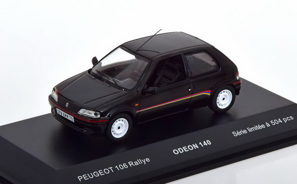 Peugeot 106 Rally - Black ODEON140 Модель 1:43