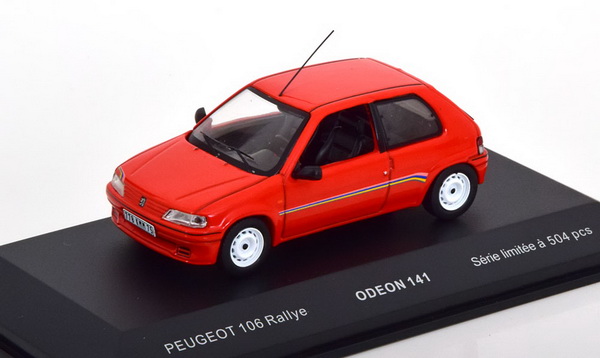 Peugeot 106 Rally - Red ODEON141 Модель 1:43