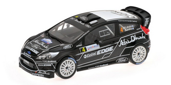 Модель 1:18 Ford Fiesta RS WRC №4 Ford Abu Dhabi Rally de France Alsace (Jari-Matti Latvala - Miikka Anttila)