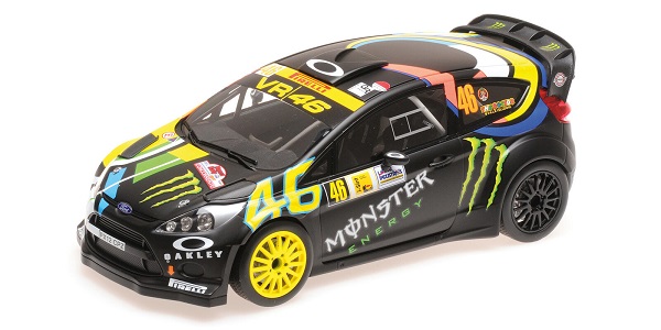 Модель 1:18 Ford Fiesta RS WRC №46 «Monster» Winner Rally Monza (Valentino Rossi - Carlo Cassina)