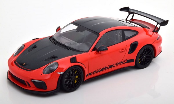 Модель 1:18 Porsche 911 (991/2) GT3 RS Weissach Package - orange/carbon grey (L.E.111pcs)