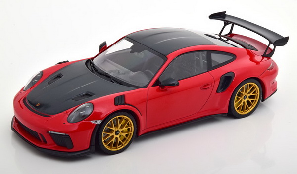 Модель 1:18 Porsche 911 (991/2) GT3 RS Weissach Package - red (L.E.111pcs)
