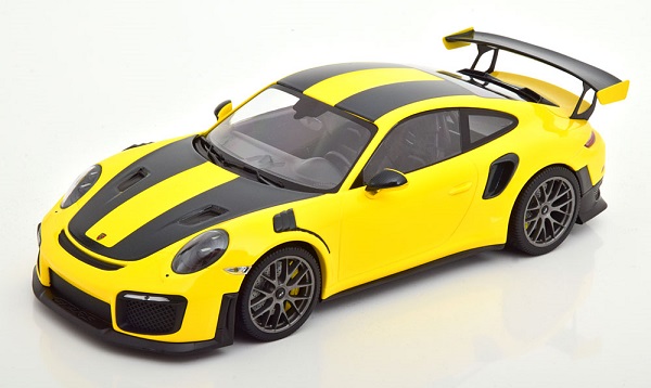 Модель 1:18 Porsche 911 (991/2) GT2 RS Weissach Package - yellow/black (L.E.111pcs)