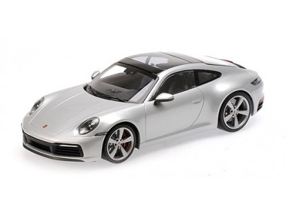 porsche 911 carrera 4s - silver 155067322 Модель 1:18