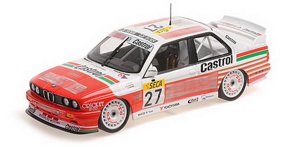 Модель 1:18 BMW M3 (E30) №27 BIGAZZI TEAM 4th 24h SPA (Steve Soper - Armin Hahne - Philippe Martin)