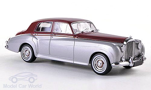 Модель 1:43 Bentley S2 Standard Saloon (RHD) - silver/dark red