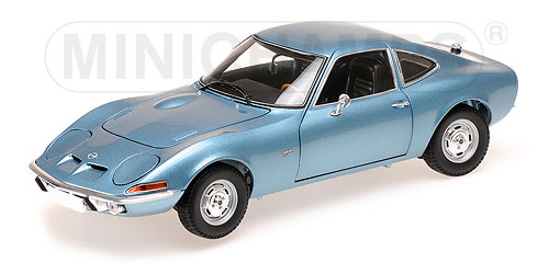 Модель 1:18 Opel GT - blue met