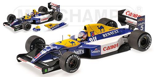 Модель 1:18 Williams Renault FW14B №5 World Champion (Nigel Mansell)