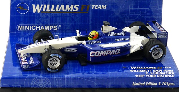 Модель 1:43 Williams BMW FW23 №5 Keep Your Distance (Ralf Schumacher) (L.E.5701pcs)
