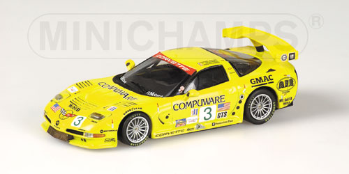 chevrolet corvette c5r №3 team corvette winner 12h sebring (r.fellows - j.o`connel - f.freon) 400031403 Модель 1:43