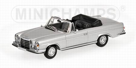 mercedes-benz 280 se 3.5 cabrio (w111) - silver 400038130 Модель 1:43