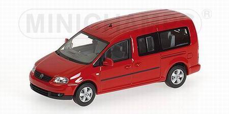 volkswagen caddy maxi shuttle - red 400057000 Модель 1:43