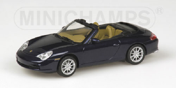 porsche 911 (996) cabrio facelift 2001 blue 400061030 Модель 1:43