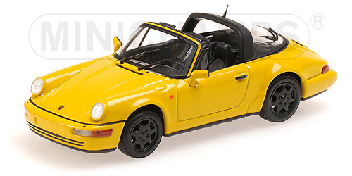 porsche 911 targa - yellow 400061367 Модель 1:43