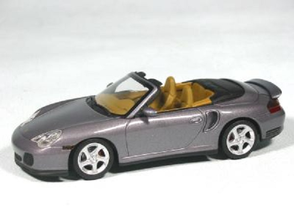 porsche 911 turbo cabrio - grey met 400062731 Модель 1:43