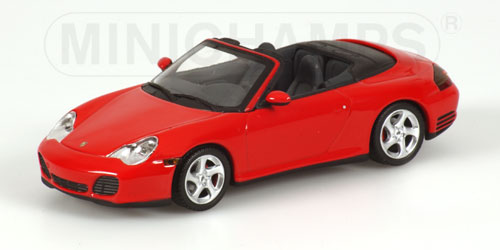 porsche 911 4s cabrio - red 400062831 Модель 1:43