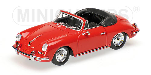 porsche 356 b cabriolet - 1960 - red 400064331 Модель 1:43