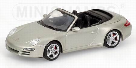 Модель 1:43 Porsche 911 Carrera 4S Cabrio - silver